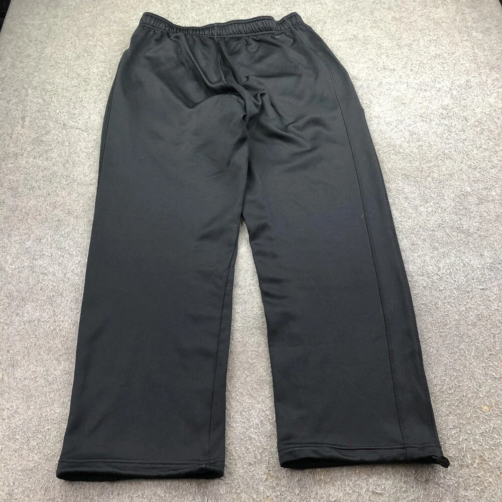 Nike Sweatpants Mens Large Black Therma-FIT Fleece Elastic Waist Zip Hem